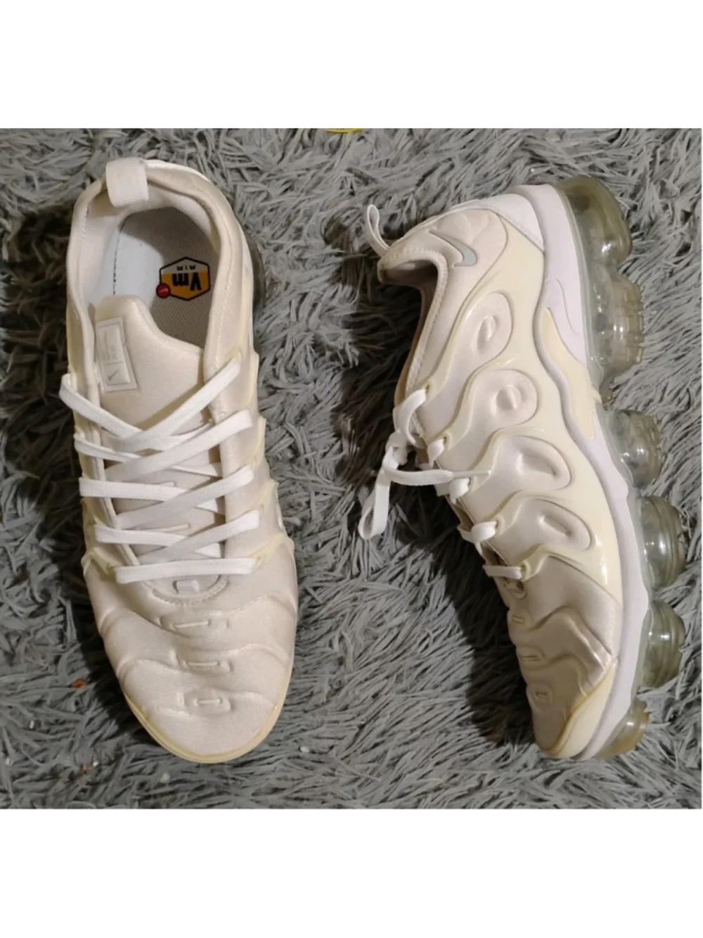 Nike Air VaporMax Plus Men Size 11.5 White Pure Platinum Sneakers 924453-100